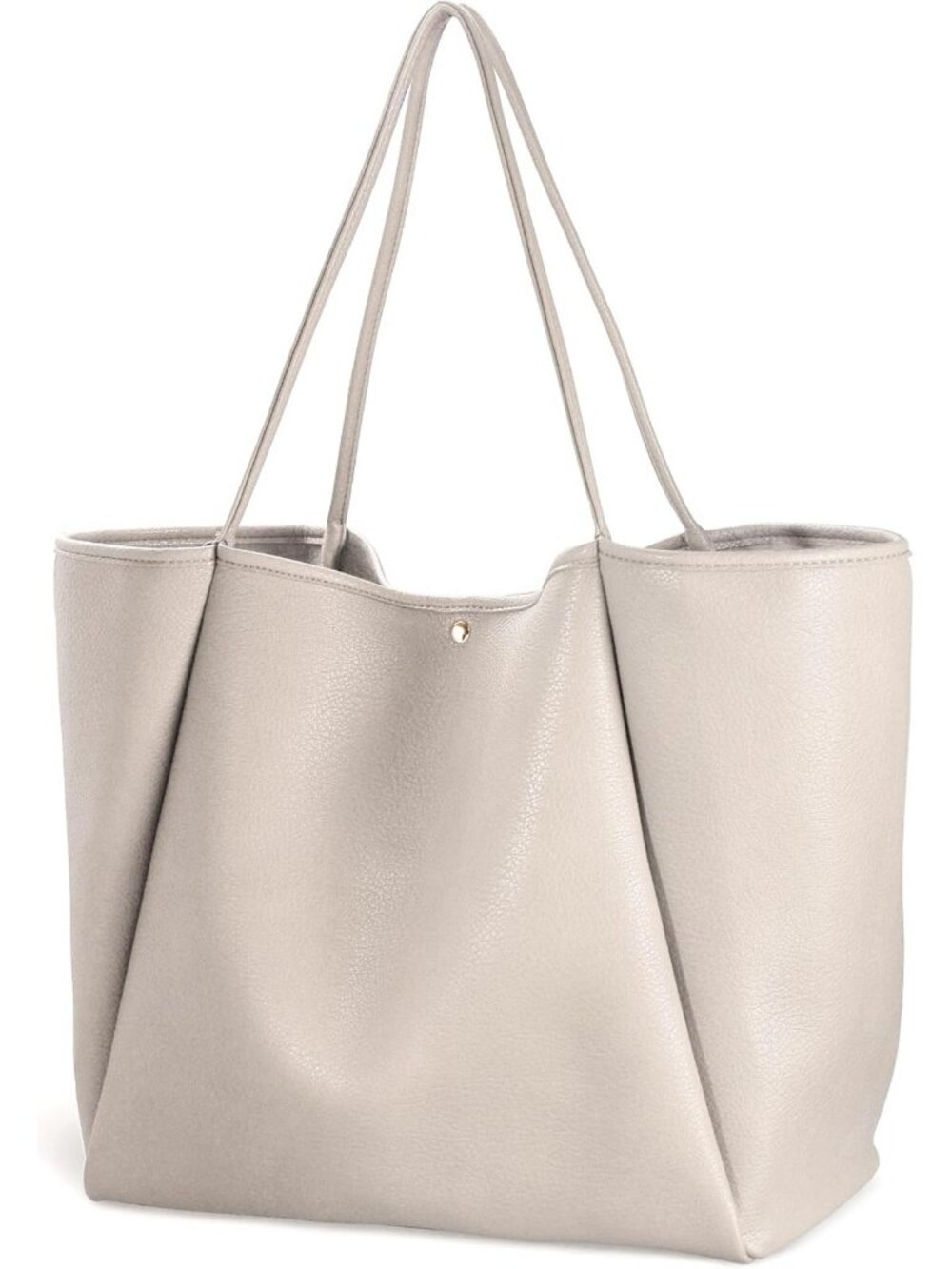 Oversized PU Leather Tote Bag for Women | Stylish Weekender Shopper Purse